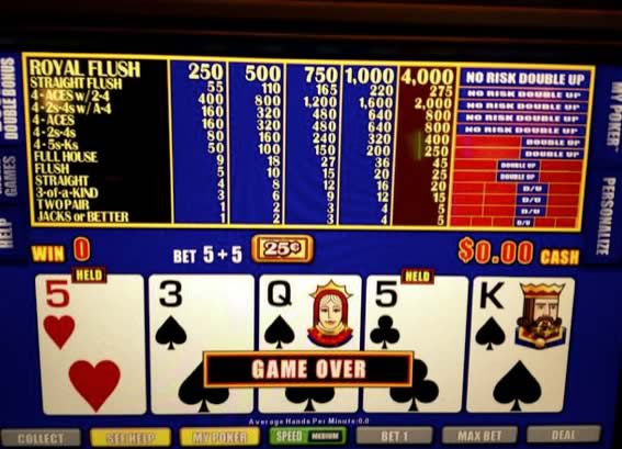 Incluso hay Casinos que tienen Póker con Pagos de más del 100%