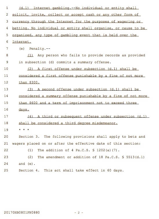 OnLine Poker signal out as criminalizing