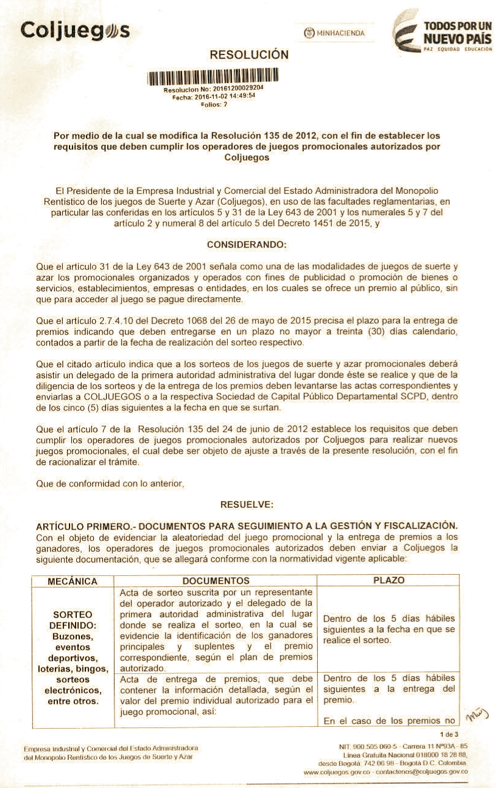 Rifas en los casinos? Tenga en cuenta esta resolución