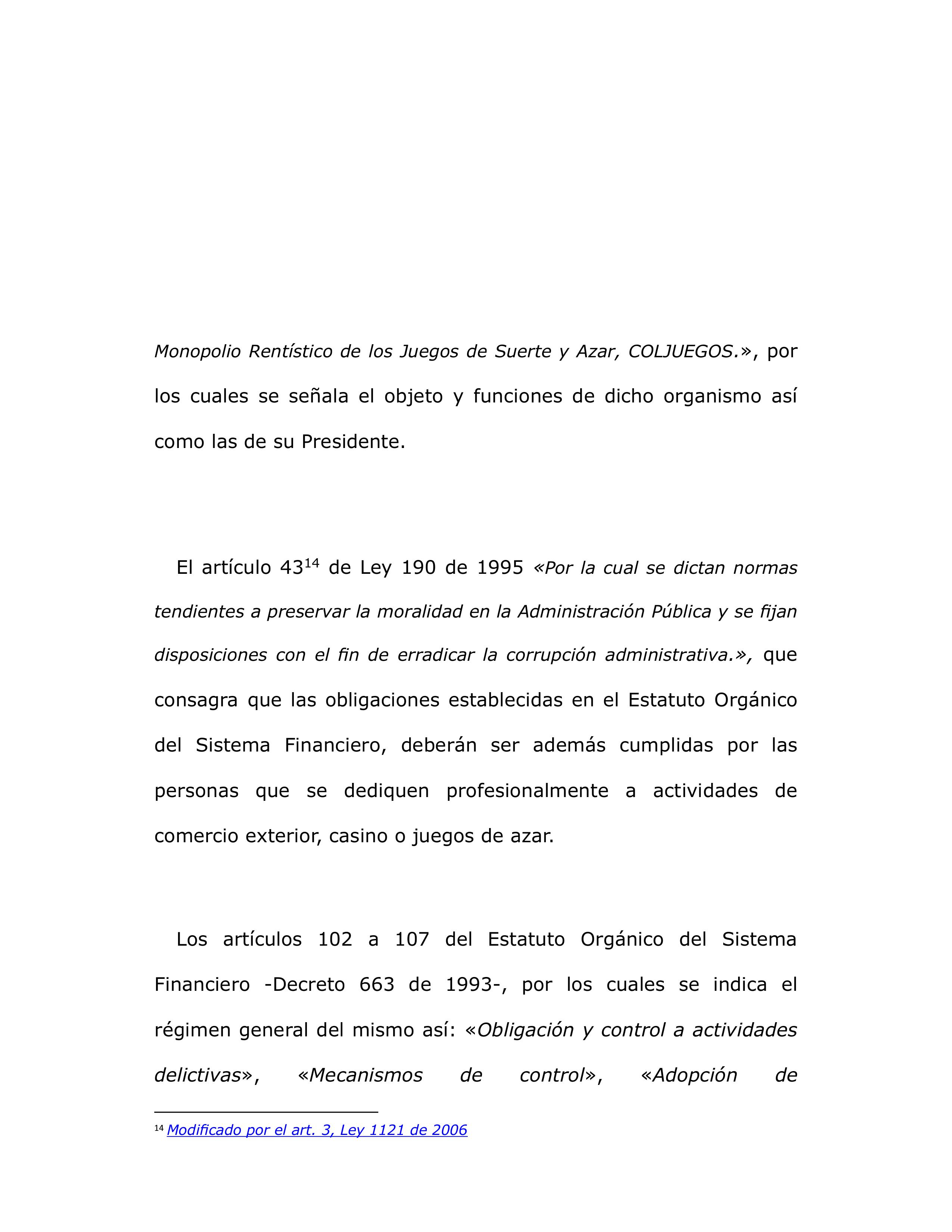 SIPLAFT de Coljuegos es legal, Consejo de Estado 